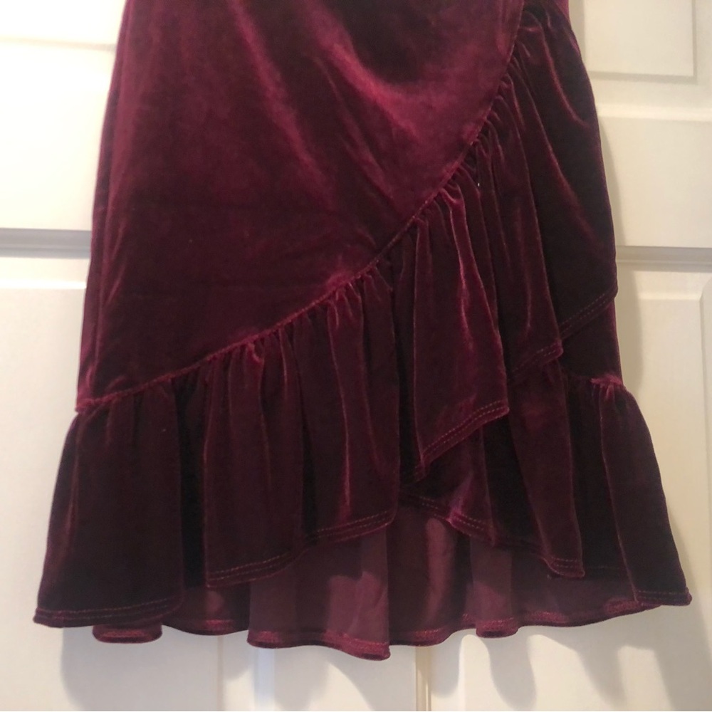 Urban Outfitters Velvet Ruffle Skirt - Picture 2 of 9